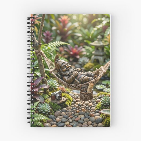 Item preview, Gnome Napping in Garden Hammock Art Print – Hammock Gnome Gift, Poland Travel Decor designed and sold by Purrfecta.