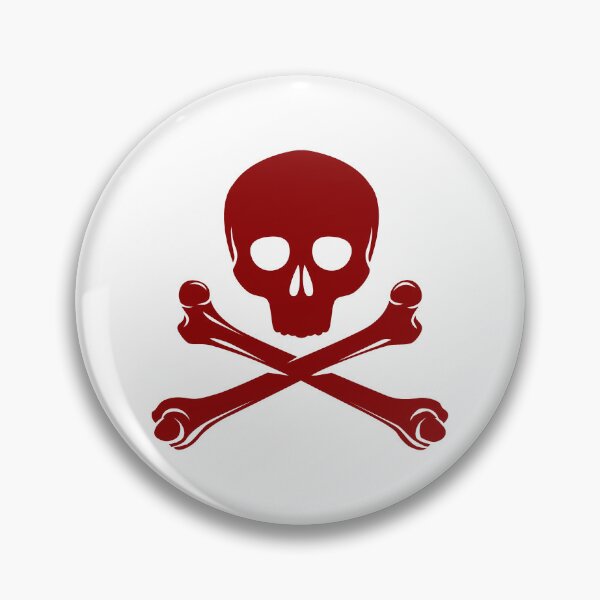 Item preview, Dark Red Pirate Skull Crossbones Design designed and sold by pattern-archive.
