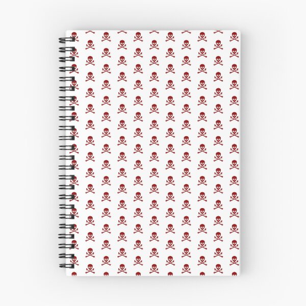 Item preview, Dark Red Pirate Skull Crossbones Design designed and sold by pattern-archive.