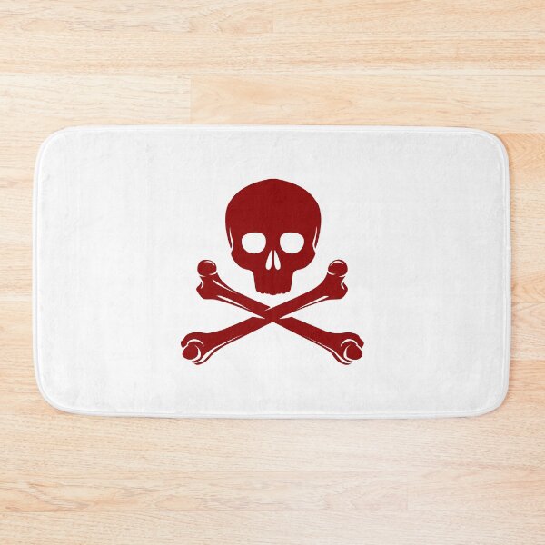 Item preview, Dark Red Pirate Skull Crossbones Design designed and sold by pattern-archive.