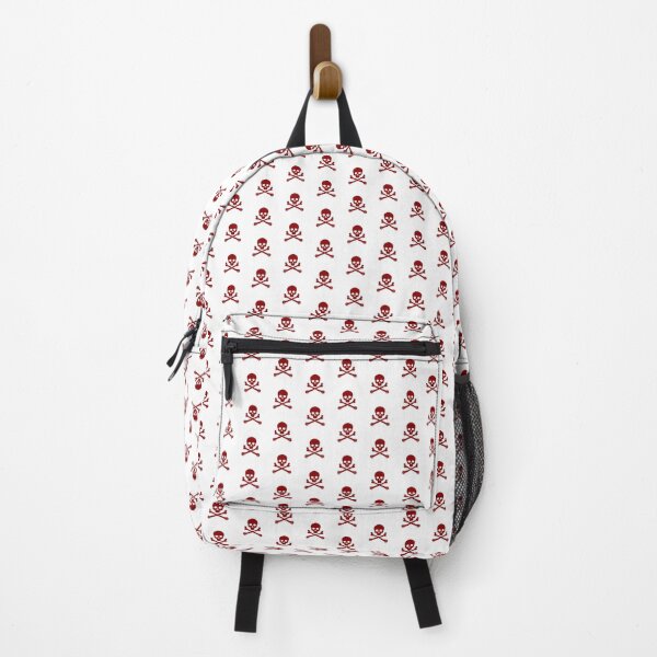 Item preview, Dark Red Pirate Skull Crossbones Design designed and sold by pattern-archive.