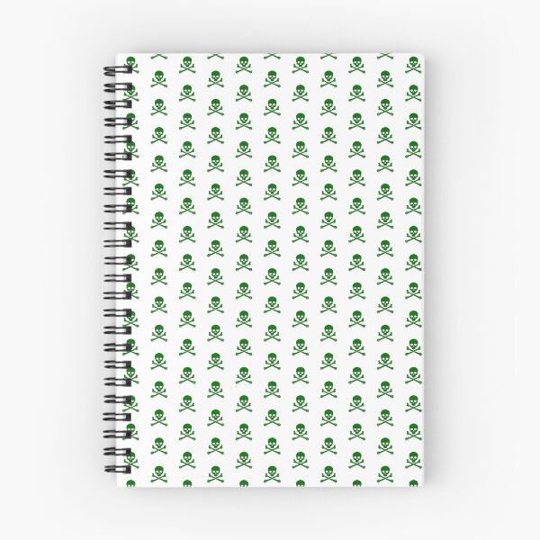 Item preview, Dark Green Pirate Skull Crossbones Design designed and sold by pattern-archive.