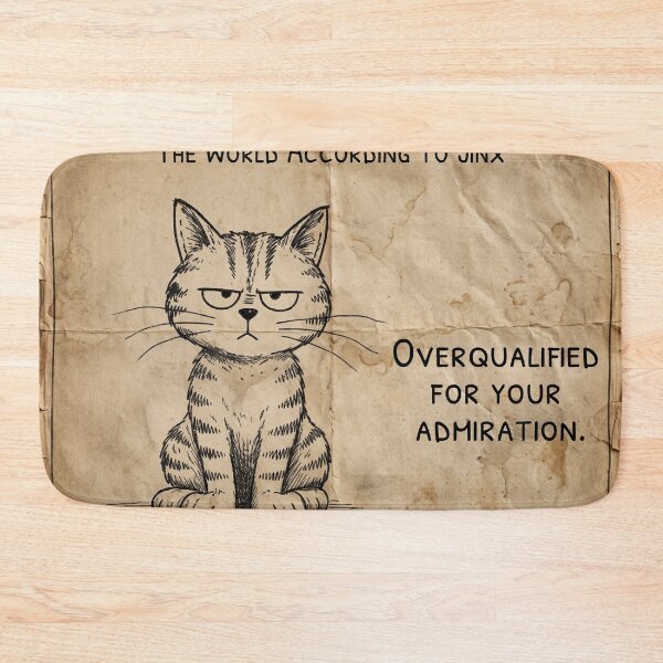 Item preview, Jinx Overqualified for Yor Admiration, designed and sold by Murfi & Jinx By Theo Roman.