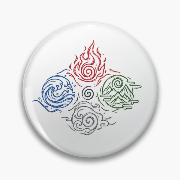 Item preview, Four Elements Spiral Symbol – Fire Water Earth Air Line Art designed and sold by ustylelab.