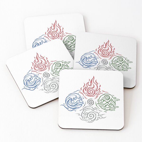 Item preview, Four Elements Spiral Symbol – Fire Water Earth Air Line Art designed and sold by ustylelab.