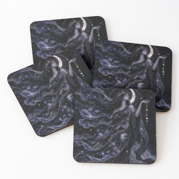 Item preview, Nyx Weaves the Night - Celestial Goddess Fantasy designed and sold by ArtisElec.