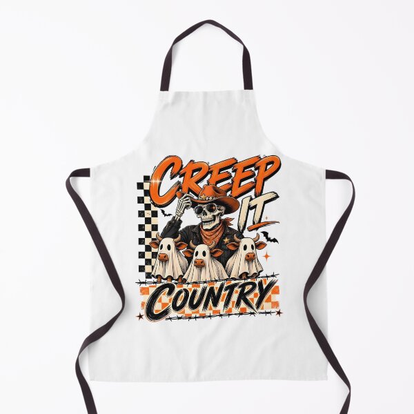 Item preview, Creep It Country Ghost Cow Skeleton Cowboy Halloween designed and sold by Pet  Designs.
