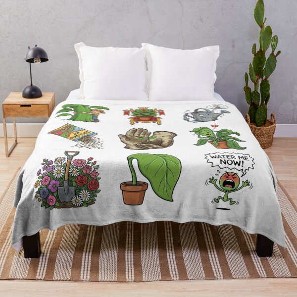 Item preview, Copy of Funny Gardening Sticker Pack Dramatic Plant Dirt Magnet Art designed and sold by mood-draftsman.