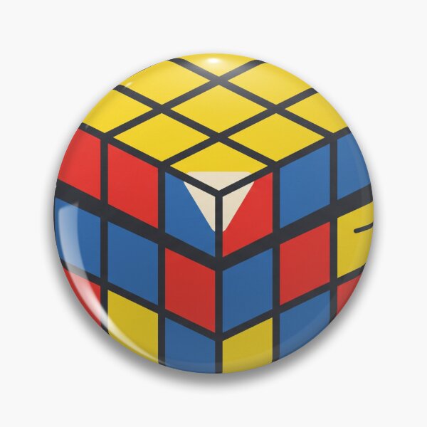 Item preview, Speed Cube Puzzle Bold Vector Illustration Sticker designed and sold by Ninjacatoff.