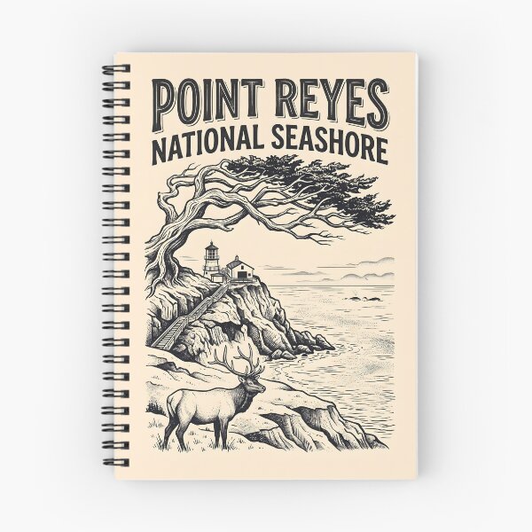 Item preview, Point Reyes National Seashore Tule Elk and Lighthouse designed and sold by Wild Places Paper Co..