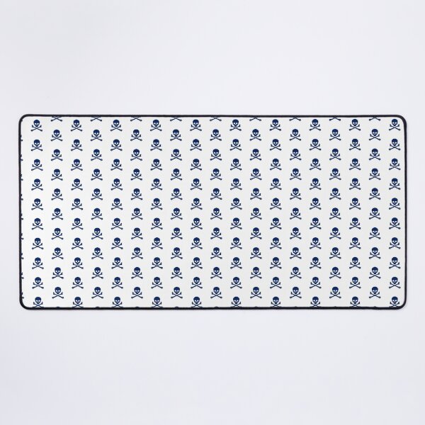 Item preview, Navy Blue Pirate Skull Crossbones Design designed and sold by pattern-archive.