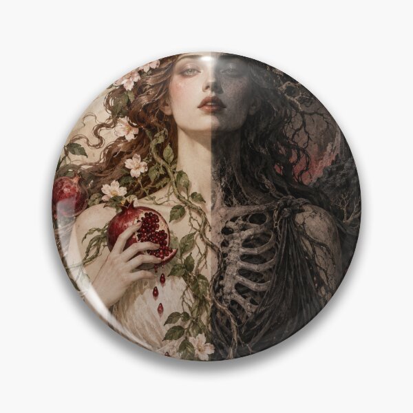 Item preview, Persephone Between Bloom and Bone - Underworld Mythology designed and sold by ArtisElec.