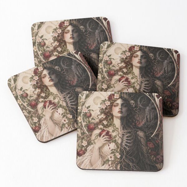 Item preview, Persephone Between Bloom and Bone - Underworld Mythology designed and sold by ArtisElec.
