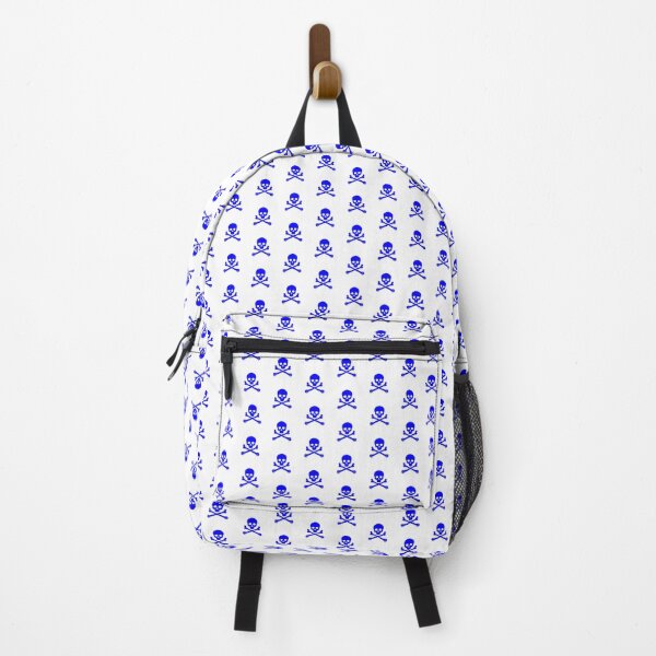 Item preview, Blue Pirate Skull Crossbones Design designed and sold by pattern-archive.