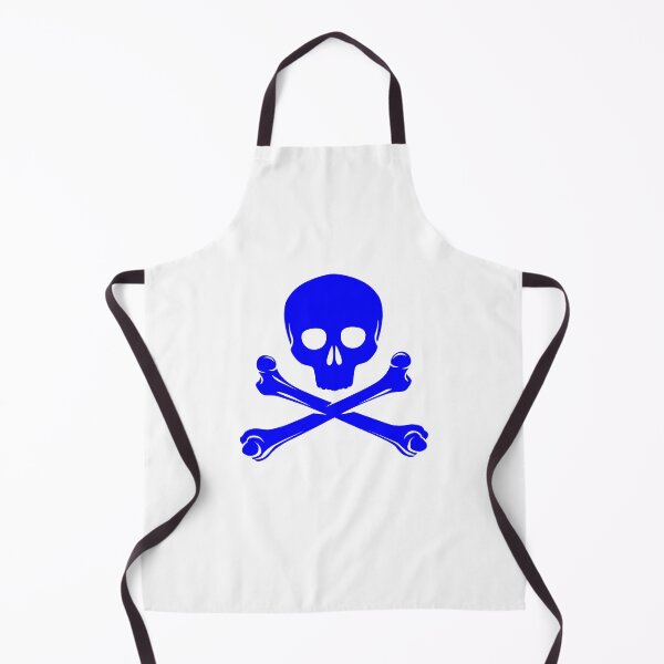 Item preview, Blue Pirate Skull Crossbones Design designed and sold by pattern-archive.