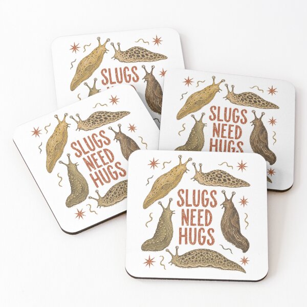 Item preview, Slugs Need Hugs Funny Animal Pun designed and sold by bobcatmarty.