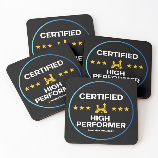 Item preview, Certified High Performer Badge Gift for Team Coworker designed and sold by HypercareClub.