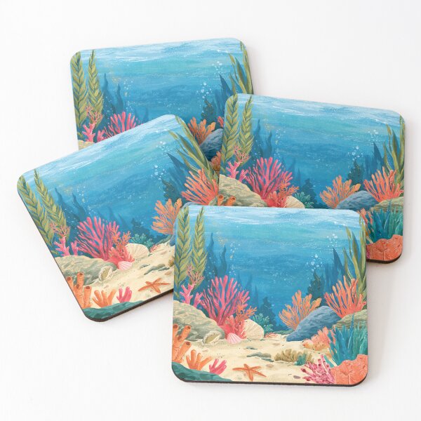 Item preview, Under the sea, coral reef seascape designed and sold by dcrc.
