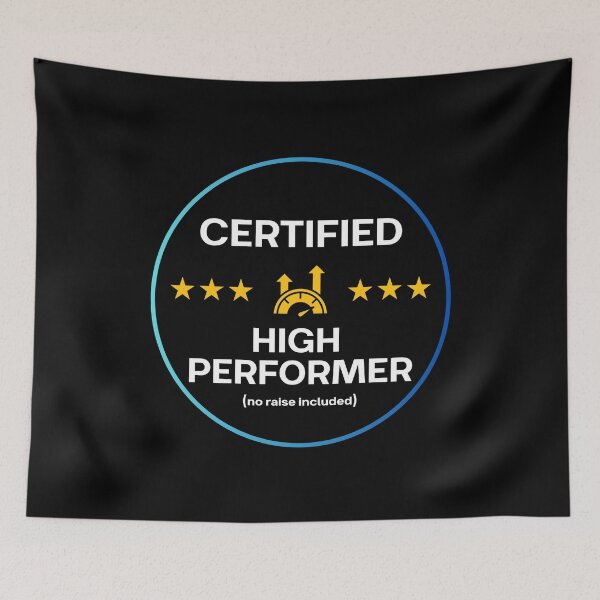 Item preview, Certified High Performer Badge Gift for Team Coworker designed and sold by HypercareClub.