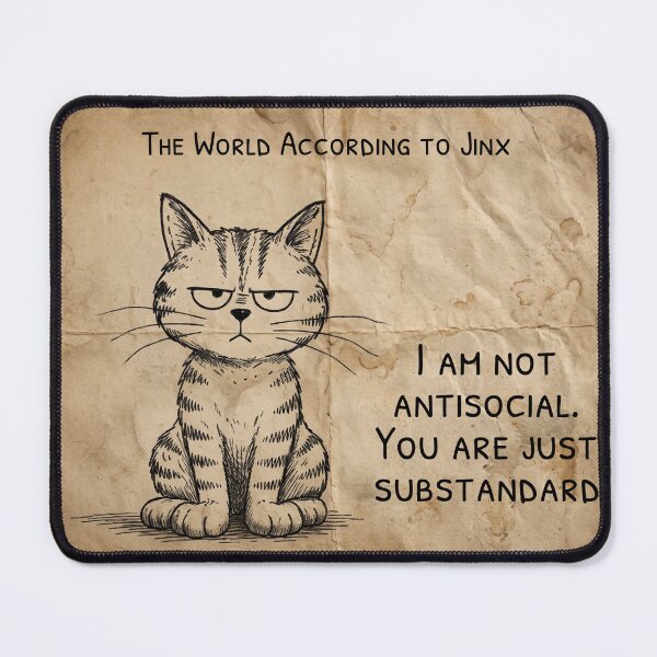 Item preview, I Am Not Antisocial designed and sold by Murfi & Jinx By Theo Roman.