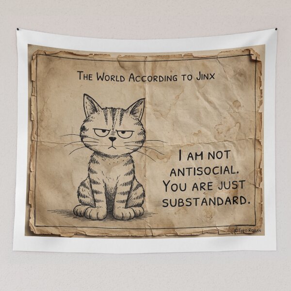 Item preview, I Am Not Antisocial designed and sold by Murfi & Jinx By Theo Roman.