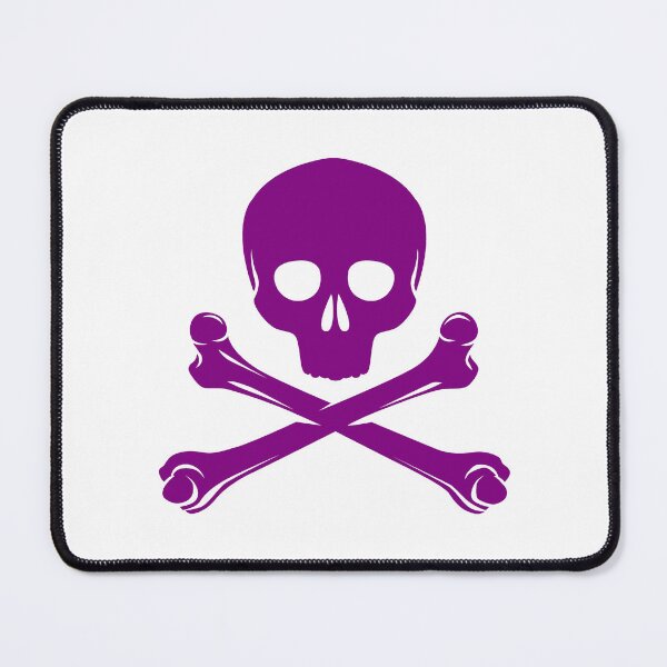 Item preview, Purple Pirate Skull Crossbones Design designed and sold by pattern-archive.