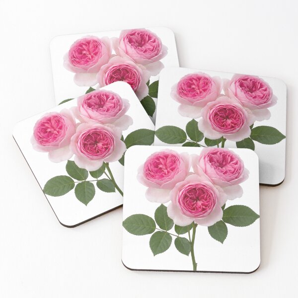 Item preview, Pink English Roses - stem of 3  designed and sold by plushyTamer.