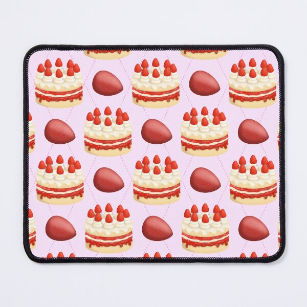 Item preview, Strawberry cake pink diamond pattern designed and sold by ClarissaDoodles.
