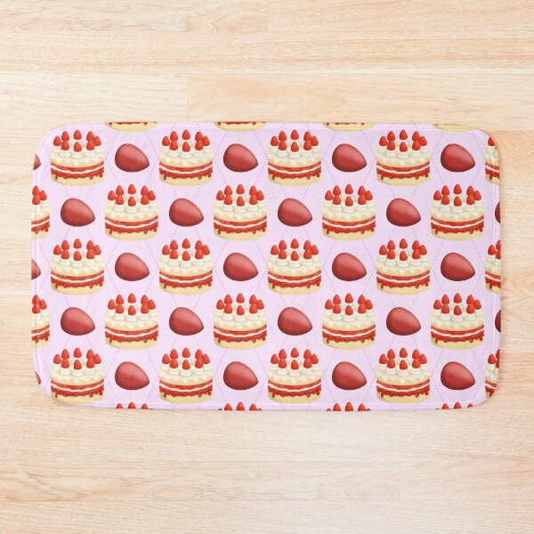 Item preview, Strawberry cake pink diamond pattern designed and sold by ClarissaDoodles.