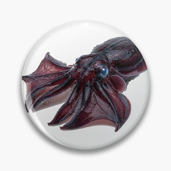 Item preview, Vampire Squid Vampyroteuthis Deep Sea Art designed and sold by Helt-enkelt.