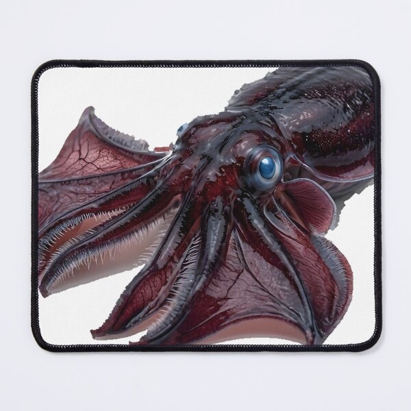 Item preview, Vampire Squid Vampyroteuthis Deep Sea Art designed and sold by Helt-enkelt.