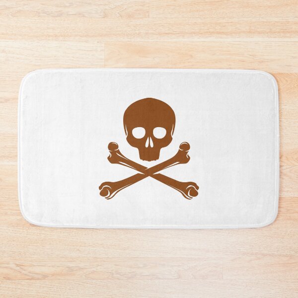 Item preview, Brown Pirate Skull Crossbones Design designed and sold by pattern-archive.