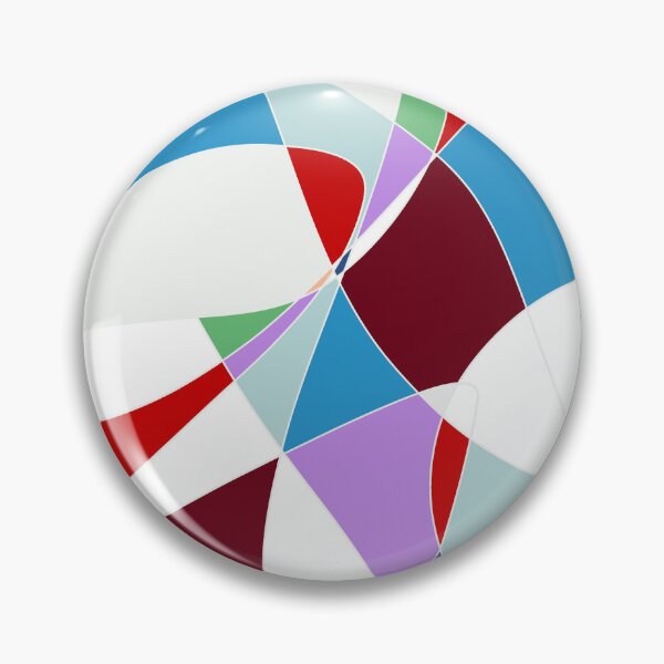 Item preview, Burgundy & Blue Abstract Scribble No. 2 - Curved Shape Line Art designed and sold by iampaulmorris.