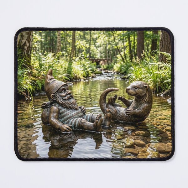 Item preview, Otter Gnome Art Print – Otter Lover Gift, Poland Travel Decor designed and sold by Purrfecta.