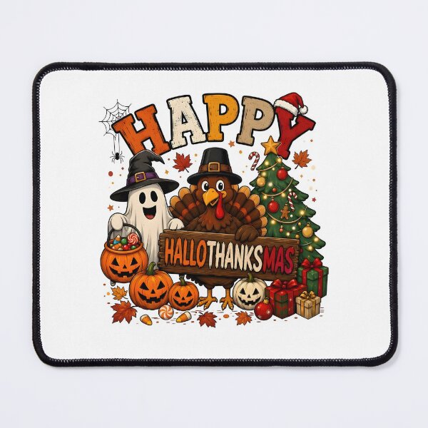Item preview, Happy HalloThanksMas Ghost Turkey Christmas Tree designed and sold by Pet Designs.