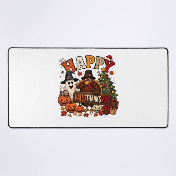 Item preview, Happy HalloThanksMas Ghost Turkey Christmas Tree designed and sold by Pet Designs.