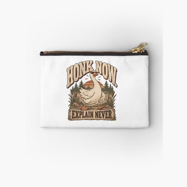 Item preview, Honk Now Explain Never – Funny Vintage Goose designed and sold by FaithArt777.
