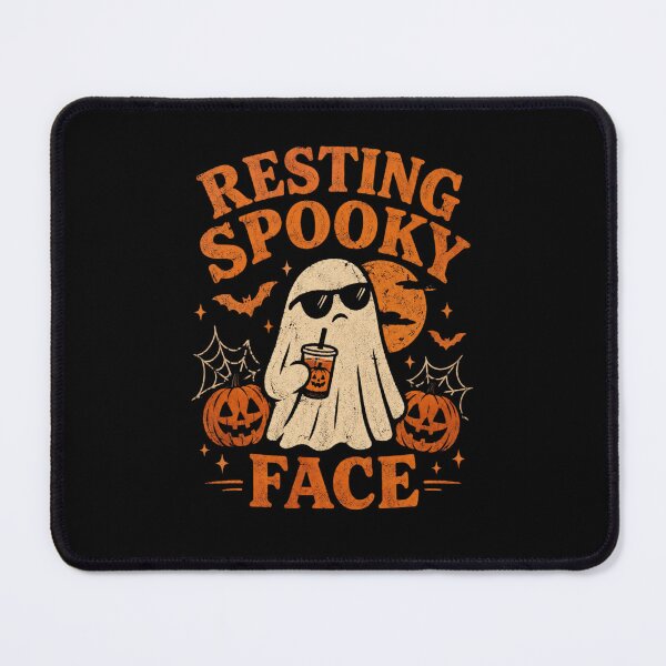 Item preview, Resting Spooky Face Funny Halloween Ghost Sunglasses designed and sold by hamadacolonel.