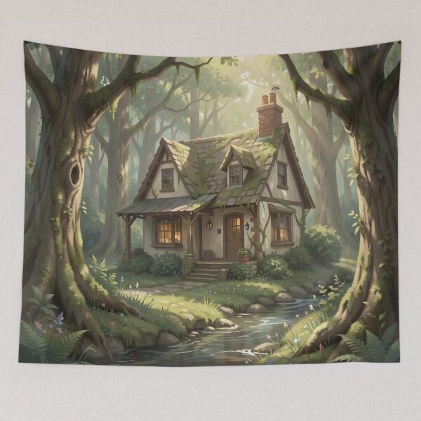 Item preview, The Druid's Quaint Cottage in the Woods designed and sold by Fanta-sticky.