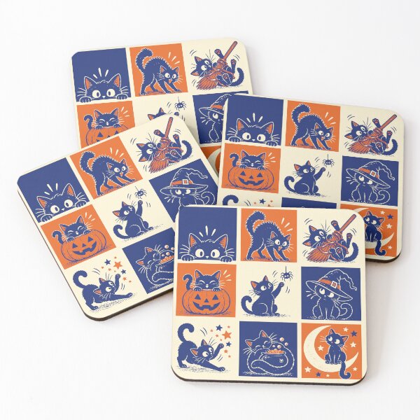 Item preview, Nine Lives of a Halloween Cat Patchwork designed and sold by 89shirts.