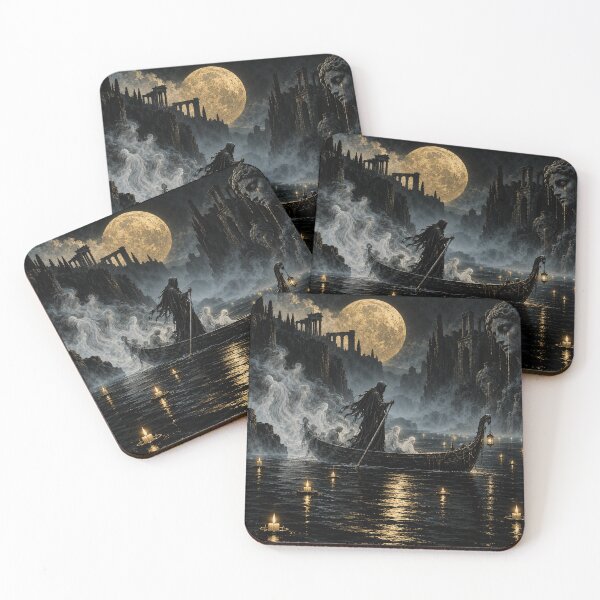 Item preview, Charon Ferry of Lost Souls - Dark Underworld Mythology designed and sold by ArtisElec.