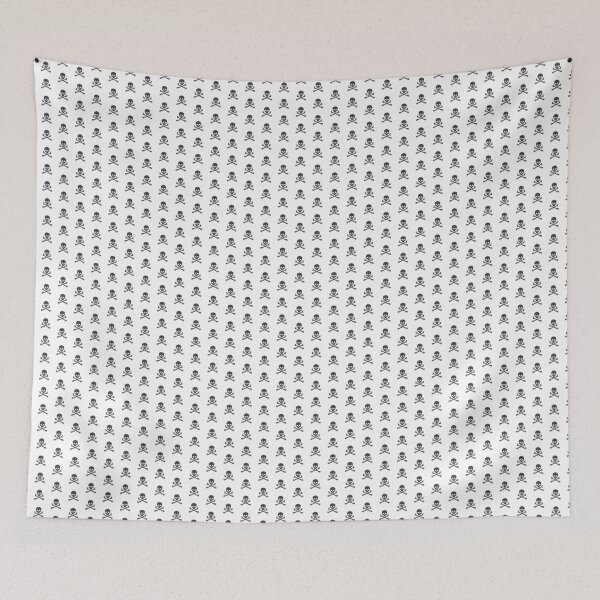 Item preview, Dark Gray Pirate Skull Crossbones Design designed and sold by pattern-archive.