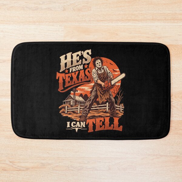 Item preview, He's From Texas I Can Tell Vintage Chainsaw Horror designed and sold by Pet  Designs.
