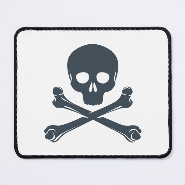 Item preview, Charcoal Pirate Skull Crossbones Design designed and sold by pattern-archive.