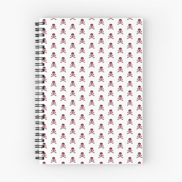 Item preview, Burgundy Pirate Skull Crossbones Design designed and sold by pattern-archive.