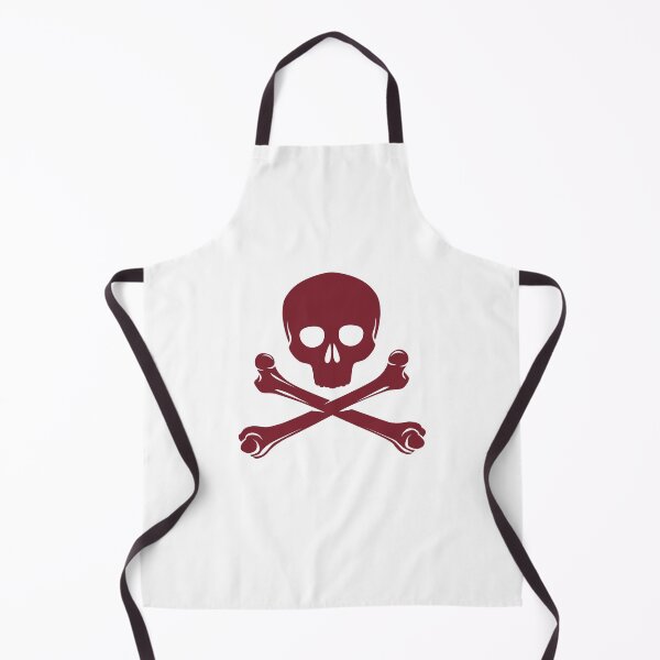 Item preview, Burgundy Pirate Skull Crossbones Design designed and sold by pattern-archive.