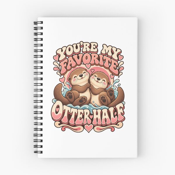 Item preview, You’re My Favorite Otter Half – Cute Otter Couple designed and sold by FaithArt777.