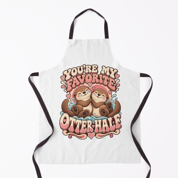 Item preview, You’re My Favorite Otter Half – Cute Otter Couple designed and sold by FaithArt777.