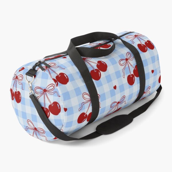 Item preview, Cherry Bow Gingham Seamless Pattern designed and sold by jianina-alondra.