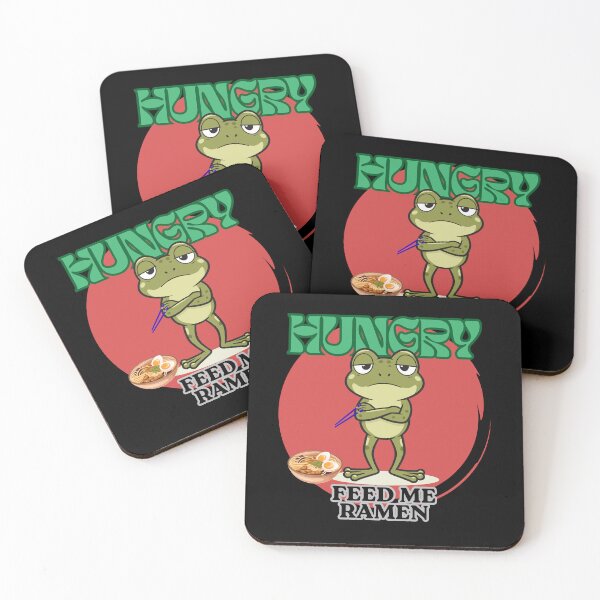 Item preview, Funny Grumpy Frog Eating Ramen, Cute Frog Meme, Kawaii Ramen Frog, Japanese Noodles, Noodle Lover designed and sold by LiotasowaFlow.